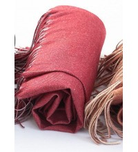dark red women warm scarves warm rectangle big shawl