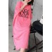 Handmade o neck Half sleeve cotton clothes For Women 2019 Outfits rose print long Dress Summer