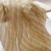 Yellow striped French scarf spring and summer sunscreen women andshawls fringed thin women